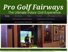 Tablet Screenshot of progolffairways.com